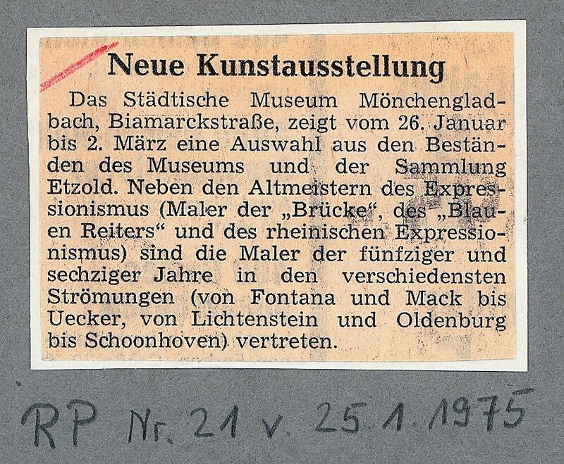 Rheinische Post, 25.1.1975