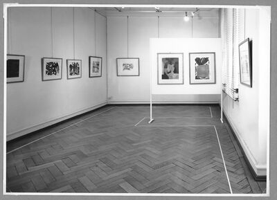 Auswahl aus der Druckgraphiksammlung des Museums. Von Thoma bis Piene, Museum Mönchengladbach 1970, Raum IX, Foto: Ruth Kaiser, Archiv Museum Abteiberg