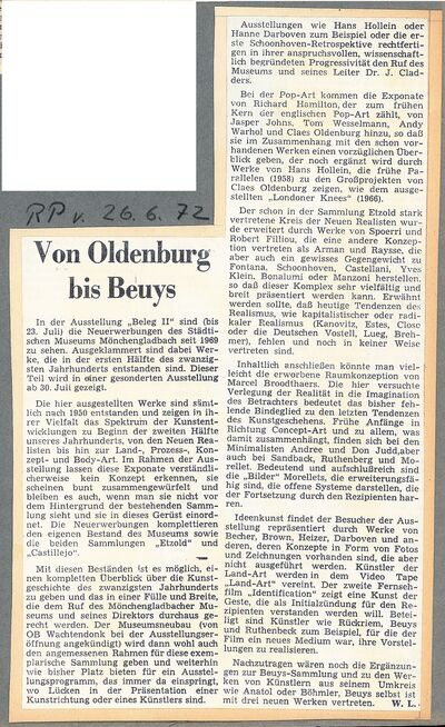 Rheinische Post, 26.6.1972