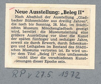 Rheinische Post, 27.5.1972