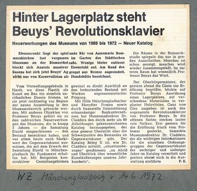 Westdeutsche Zeitung, 14.6.1972