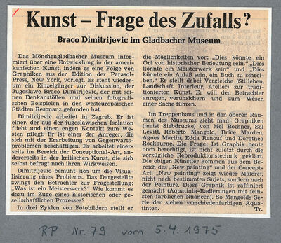 Rheinische Post, 5.4.1975