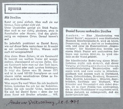 Aachener Volkszeitung, 28.1.1971