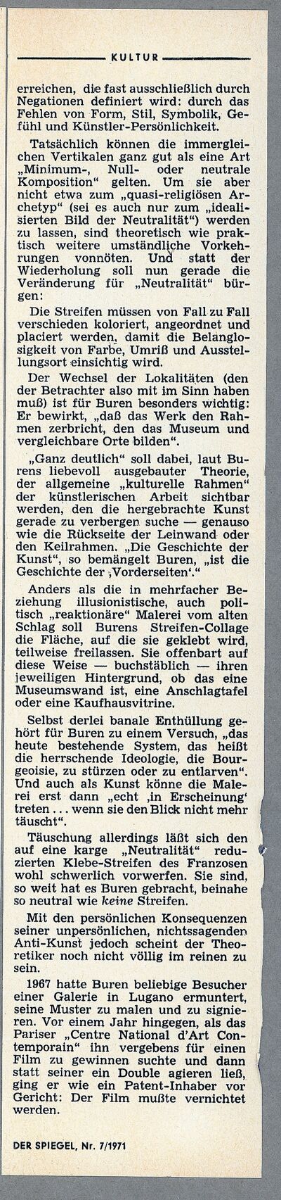 Der Spiegel, Nr. 7, 8.2.1971, Seite 2