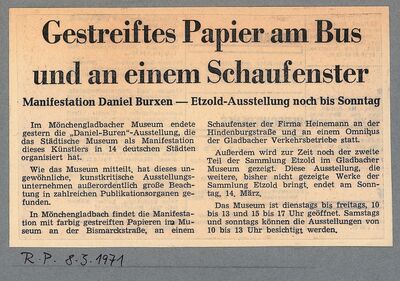 Rheinische Post, 8.3.1971