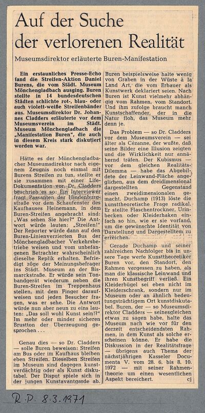 Rheinische Post, 8.3.1971
