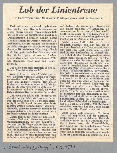 Saarbrücker Zeitung, 7.2.1971