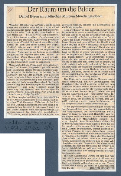 Süddeutsche Zeitung, 6./7.12.1975