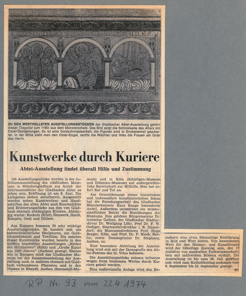 Rheinische Post, 22.4.1974