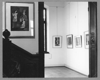 die planke, Museum Mönchengladbach 1971, Treppenhaus, Raum IV, Foto: Ruth Kaiser, Archiv Museum Abteiberg