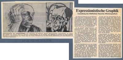 Druckgraphik des Expressionismus und der Pop Art. Eine Gegenüberstellung von zwei gegenstandsorientierten Kunsttendenzen, ausgewählt aus den Beständen des Museums und der Sammlung Etzold