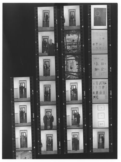 Eröffnung Ausstellung El Lissitzky, Kontaktbogen, Foto: N.N., Archiv Museum Abteiberg