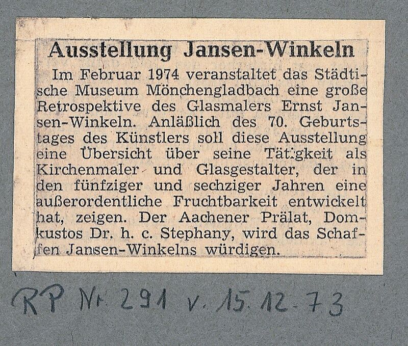 Rheinische Post, 15.12.1973