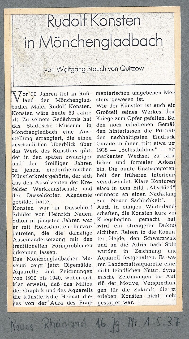 Neues Rheinland, 16. Jg., Nr. 1, 1.5.1972
