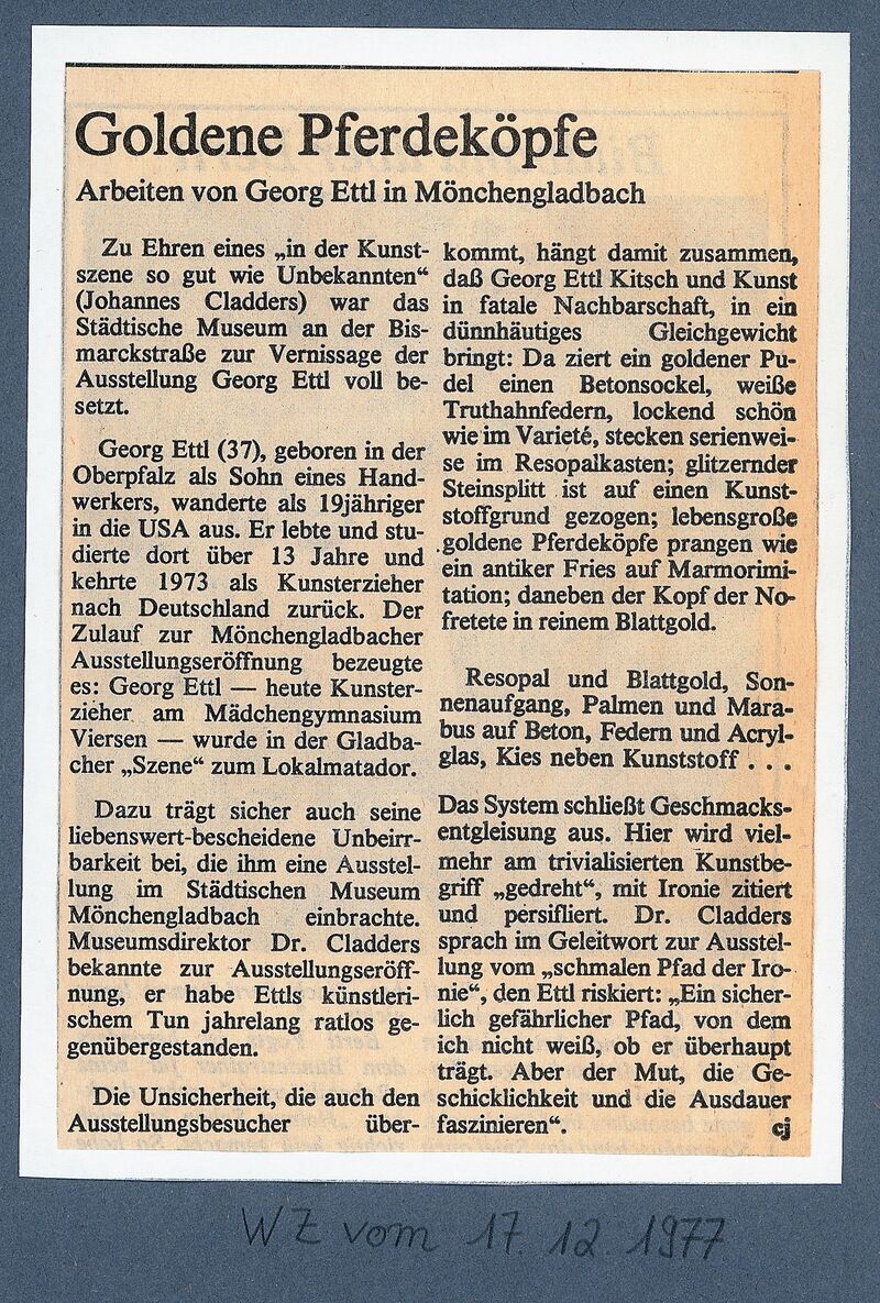 Westdeutsche Zeitung, 17.12.1977