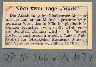 Rheinische Post, 16.11.1974