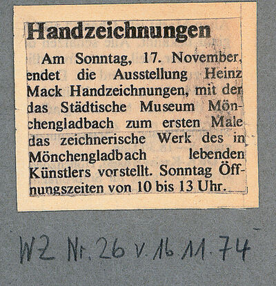 Westdeutsche Zeitung, 16.11.1974