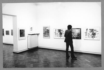 JASPER JOHNS. Das graphische Werk 1960 – 1970, Museum Mönchengladbach 1971, Raum VII, Foto: Albert Weber, Archiv Museum Abteiberg, © VG Bild-Kunst, Bonn 2024