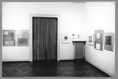 JASPER JOHNS. Das graphische Werk 1960 – 1970, Museum Mönchengladbach 1971, Raum VI, Foto: Albert Weber, Archiv Museum Abteiberg, © VG Bild-Kunst, Bonn 2024