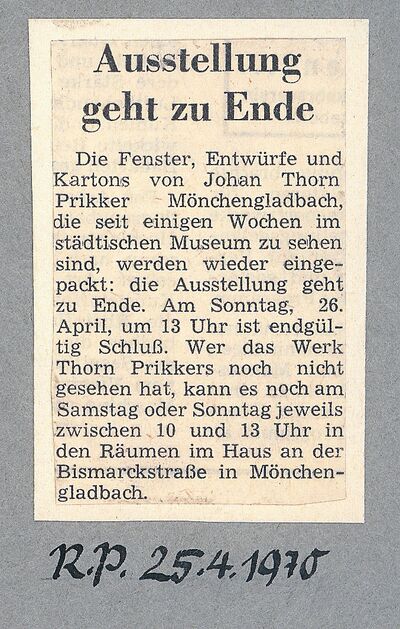 Rheinische Post, 25.4.1970