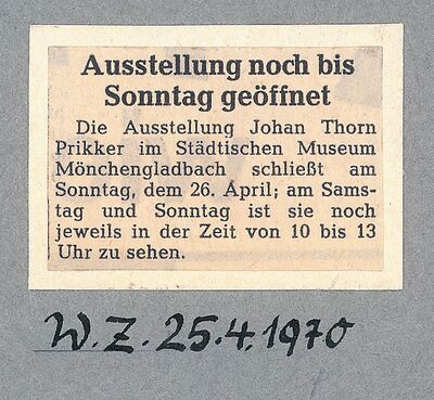 Westdeutsche Zeitung, 25.4.1970