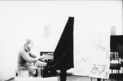 John Cage, Ausstellung und Konzert, Museum Mönchengladbach 1978, Foto: Archiv Museum Abteiberg