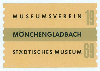 Einladungskarte Beuys Christiansen Konzert, Vorderseite, 1969