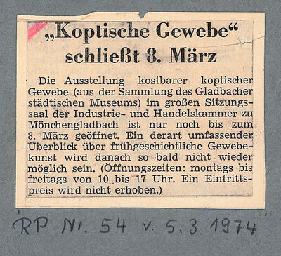 Rheinische Post, 5.3.1974
