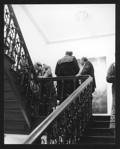 Kunstgemeinschaft die planke und Gäste der planke, Museum Mönchengladbach 1978, Eröffnung, Foto: Ruth Kaiser, Archiv Museum Abteiberg