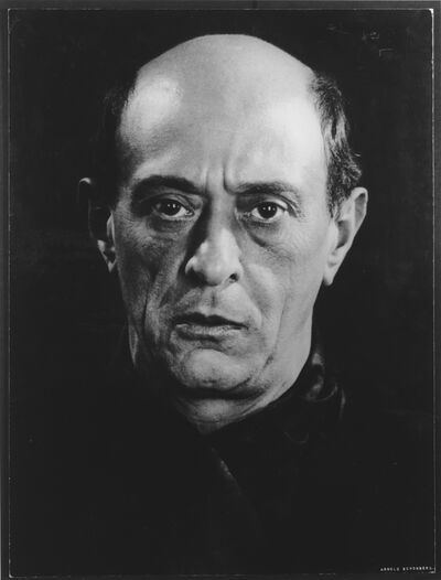 Man Ray, Porträt Arnold Schönberg (1926/1959), Fotografie, Museum Abteiberg