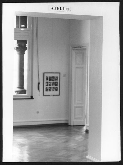POSTKARTEN ZUM THEMA MALER, Museum Mönchengladbach 1974, Raum ﻿VII: Atelier, Foto: J&J all for art, Archiv Museum Abteiberg