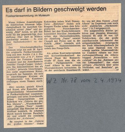 Westdeutsche Zeitung, 2.4.1974