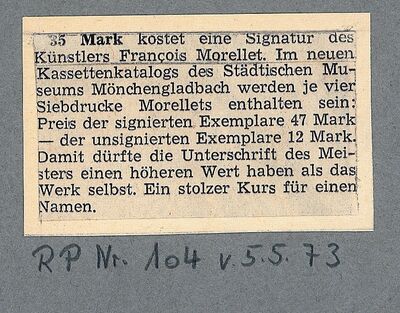 Rheinische Post, 5.5.1973