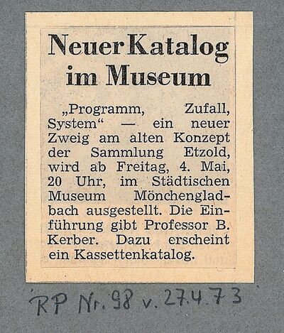 Rheinische Post, 27.4.1973