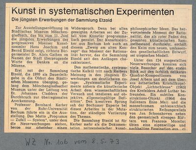 Westdeutsche Zeitung, 8.5.1973
