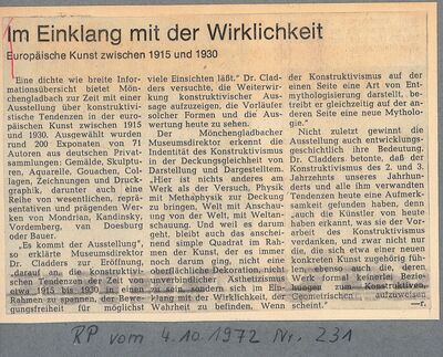 Rheinische Post, 4.10.1972