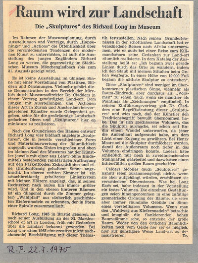 Rheinische Post, 22.7.1970