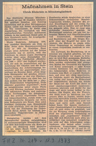 Frankfurter Allgemeine Zeitung, 18.9.1973