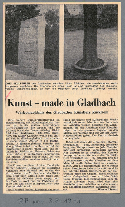 Rheinische Post, 3.8.1973