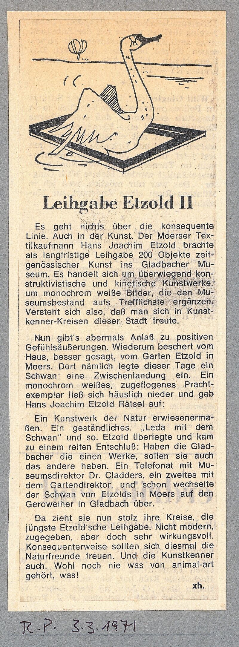 Rheinische Post, 3.3.1971