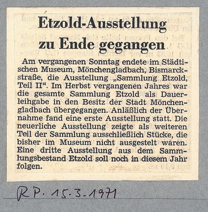 Rheinische Post, 15.3.1971
