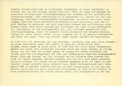 Johannes Cladders, Eröffnungsrede STANLEY BROUWN, Museum Mönchengladbach 1970, S. 6, Archiv Museum Abteiberg