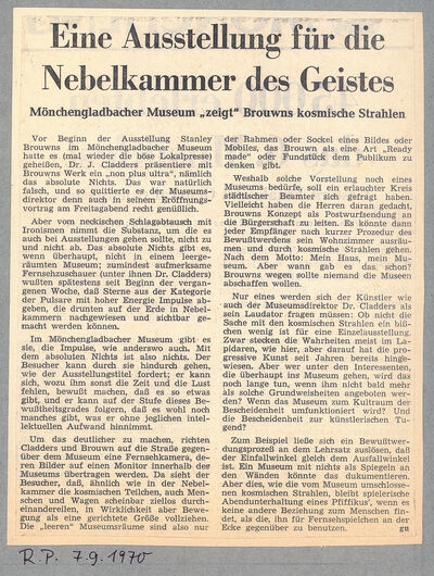 Rheinische Post, 7.9.1970
