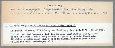 Dokument, Archiv Museum Abteiberg