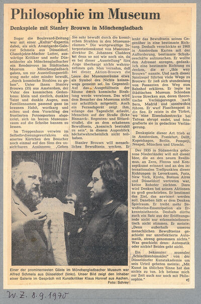 Westdeutsche Zeitung, 8.9.1970