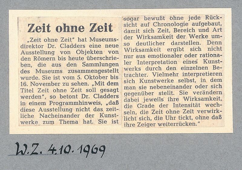 Westdeutsche Zeitung, 4.10.1969