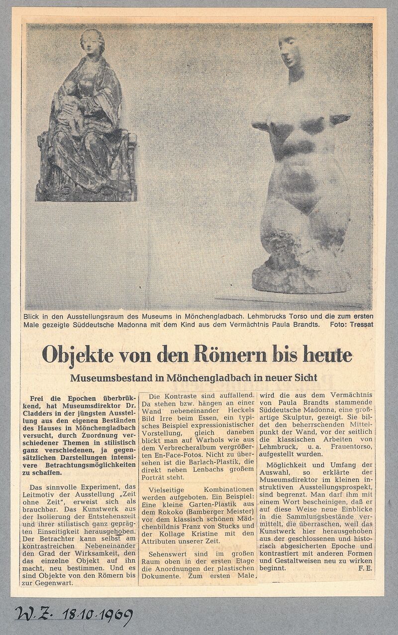 Westdeutsche Zeitung, 8.10.1969